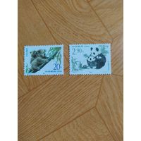 Китай серия марок 1995 г. Панды