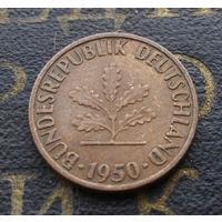 1 пфенниг 1950 (J) Германия ФРГ #19