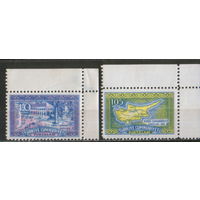 Полная серия из 2 марок 1960г. Турция "Независимость Кипра" MNH