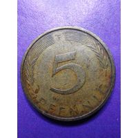 Германия ФРГ 5 пфеннингов 1973 F