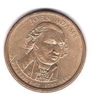 США 1 доллар 2007г.Джон Адамс (2-ой президент)