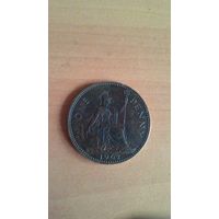 Великобритания, 1 пенни 1962 года.