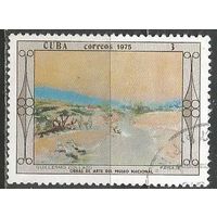 Куба. Живопись в Национальном музее. Г.Кольясо. Пейзаж. 1975г. Mi#2025.