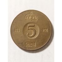 Швеция 5 оре 1970