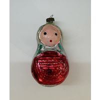 Елочная игрушка большая неваляшка матрешка СССР К.23