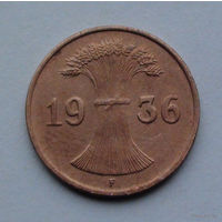 Германия 1 рейхспфенниг, 1936 F