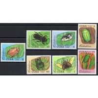 Куба 1988. Фауна. Насекомые. Жуки. 7 марок (3192-98)