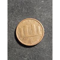 Италия 1 евроцент 2002