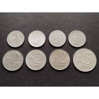 Литва 1-2-5 центов 1991
