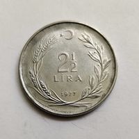 Турция 2 1/2 лиры 1977 г.