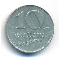 Латвия 10 сантимов 1922 г. Ni _состояние VF/XF