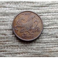 Werty71 Норвегия 2 эре 1963 Глухарь птица