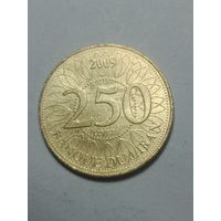 Ливан 250 ливров 2009 года .