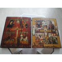 Икона многосюжетная. 30 на 36