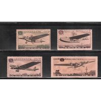 СССР-1937, (Заг.474-479)  * (без клея)    ,  Авиация, Самолеты