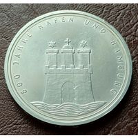 Германия 10 марок, 1989 800 лет Гамбургскому порту  ( 1-15-3 )