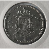 ИСПАНИЯ 50 ПЕСЕТ 1982 ГОД   В ХОЛДЕРЕ