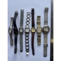 Часы женские кварц 7шт с РУБЛЯ CASIO ROMANSON и другие