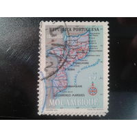 Мозамбик, колония Португалии, 1954. Стандарт. Карта