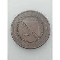 Босния и Герцеговина 20 фенингов 2004 года . Брак .
