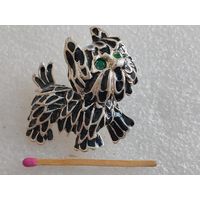 Брошь винтажная "Скотч-терьер"