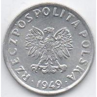 5 грошей 1949 Польша (Al)