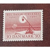 Дания**   корабль маяк полная серия без наклеек и их следов