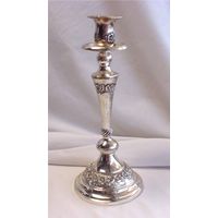 Подсвечник сервировочный 28,5 см Серебрение 02