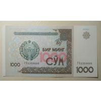 Узбекистан. 1000 сум 2001 года, серия PH, UNC