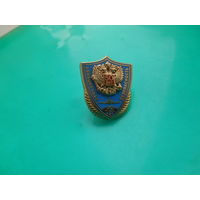 Знак 50 лет авиабезопасность. Латунь зажим