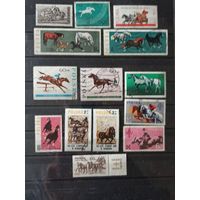 Польша. Лошади.  Сборный лот.