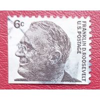 США, 1966 г., стандартный выпуск, президент Ф.Д. Рузвельт