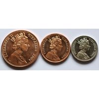 Гибралтар Набор 3 монеты (5, 2, 1) 2004 год