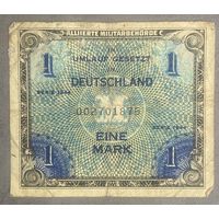 Банкнота 1 марка 1944 год. Оккупационная Германия.