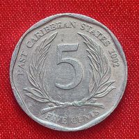 Восточные Карибы 5 центов, 2002