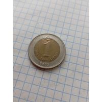 1 лира 2005 года