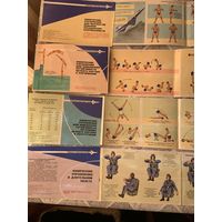 ОРИГИНАЛЬНЫЕ складные памятки-наставления для советских пилотов и космонавтов-редчайшие! Для служебного пользования. Цена за ЛОТ!