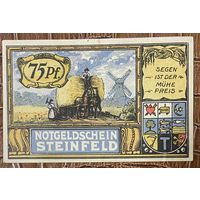 Нодгельд 75 пфеннигов 1921 год. Штайнфельд. Веймарская республика