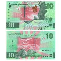 Замбия 10 квача 2024 год UNC  НОВИНКА