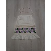 Фартук,  передник,  вышитый старинный