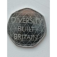 50 пенсов 2020 год. Британское многообразие.