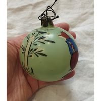 Ёлочная игрушка шар толстые стекло