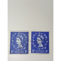 Великобритания 1958 Профиль королевы Елизаветы II.