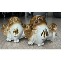 Статуэтка фарфоровая Зубр. МФФЗ.2 шт.