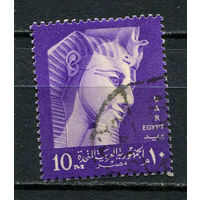 Египет (Объединённая Арабская Республика) - 1958 - Рамсес II 10М - [Mi.7] - 1 марка. Гашеная.  (Лот 16JC)-TG3P59