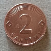 Латвия 2 сантима 2000 год, KM# 21