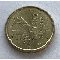 Андорра 20 евроцентов 2019