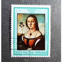 Марка Куба 1983 год 500 лет со дня рождения Рафаэля