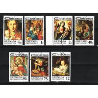 Гренада Гренадины 1975, Рождество, картины, Дева Мария, Mi 1,82, Г030