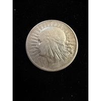 2 злотых 1933 г.  Польша.  Ядвига.  Серебро